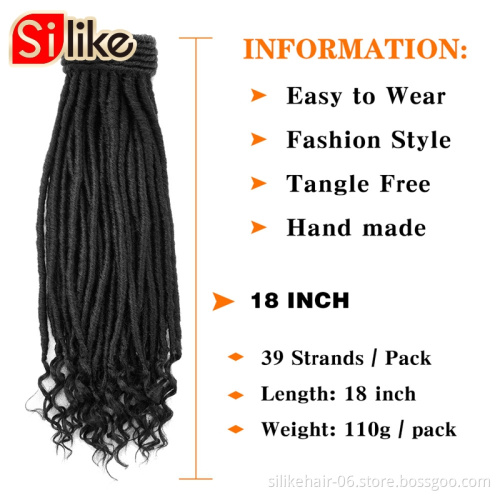 Silike  Synthetic Speedy Up-Do Drawstring Ponytail - Faux Loc Braids Hair Extensions Drawstring Crochet hair twist Ponytail Hair